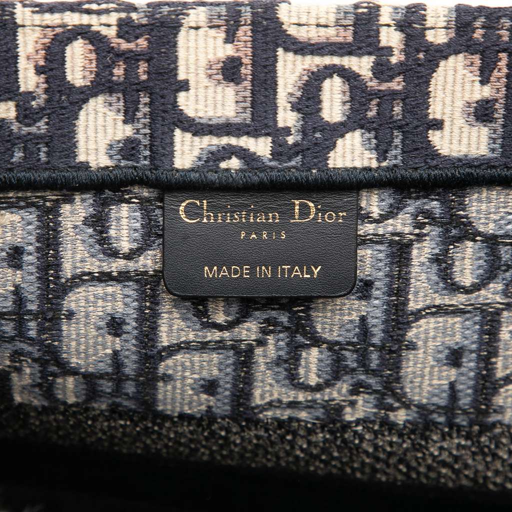Dior Medium Oblique Embroidered Canvas Book Tote - 5