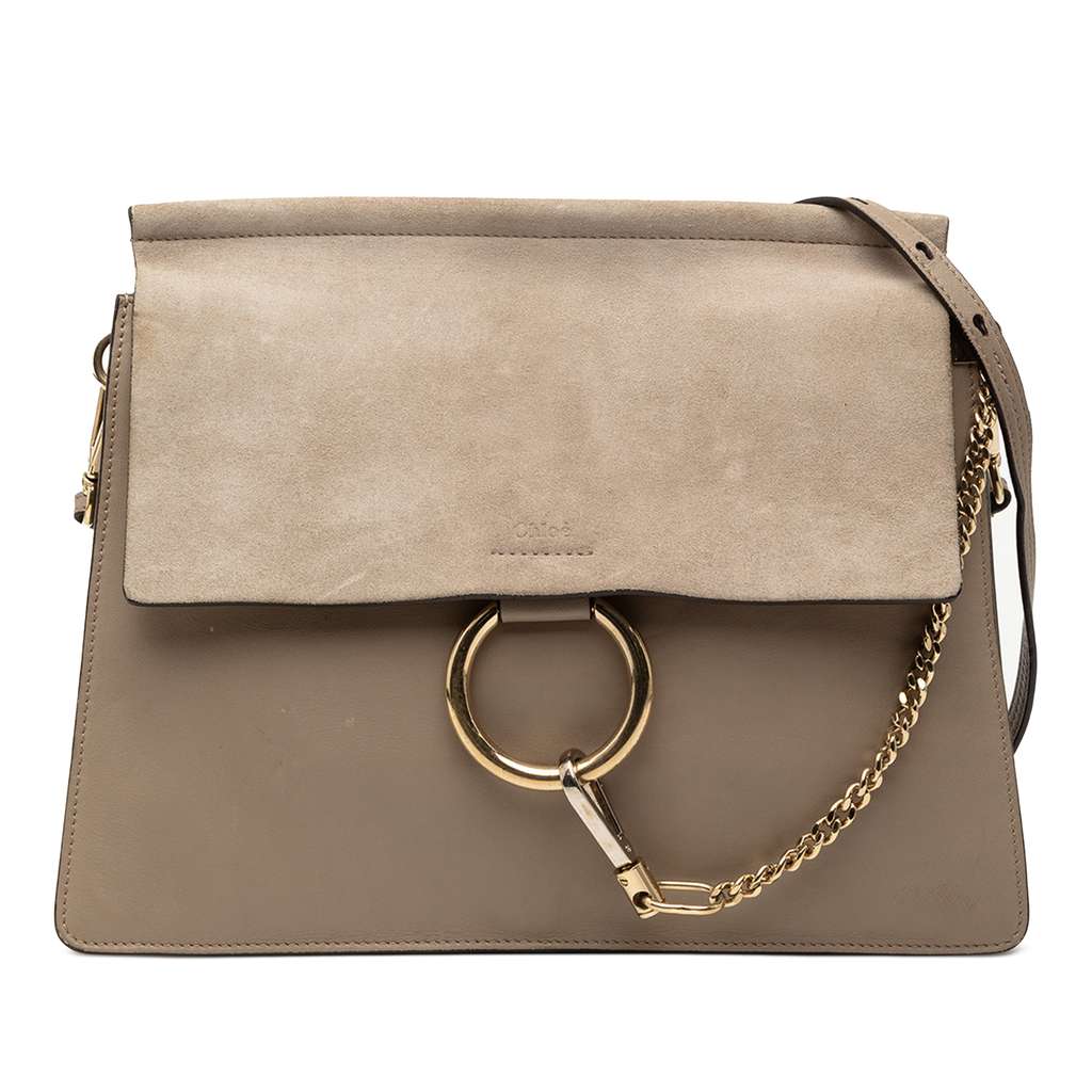 Chloé Medium Calfskin and Suede Faye Crossbody