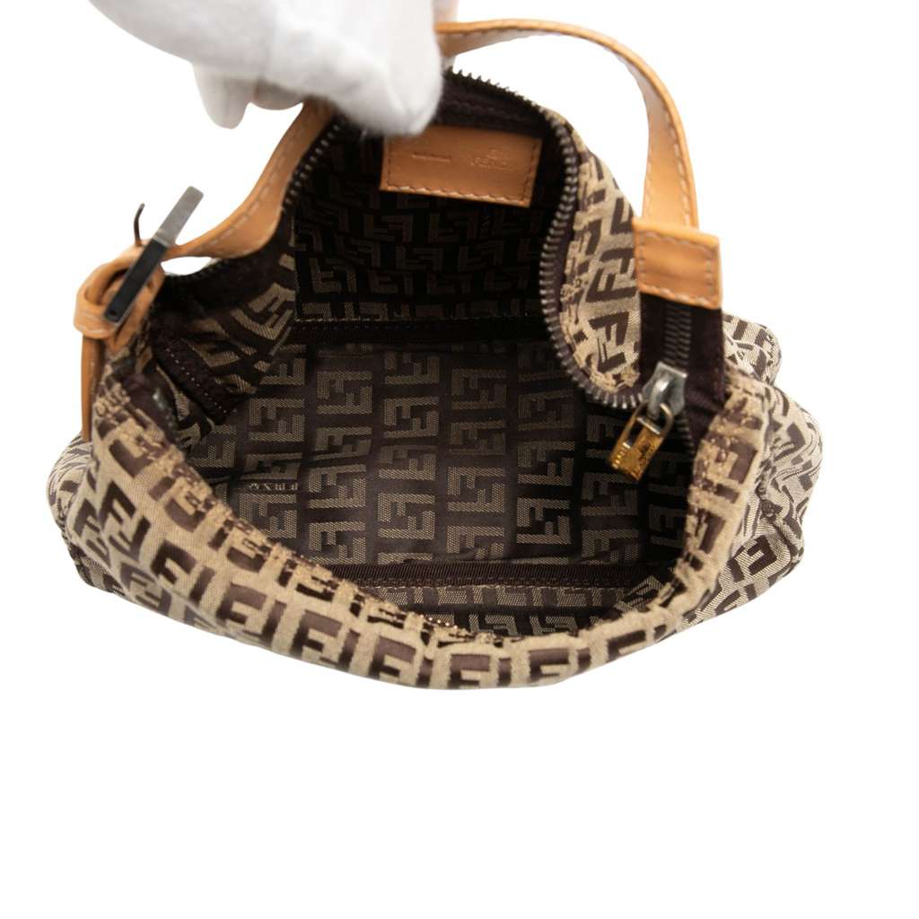 Fendi Zucchino Canvas Handbag - 4