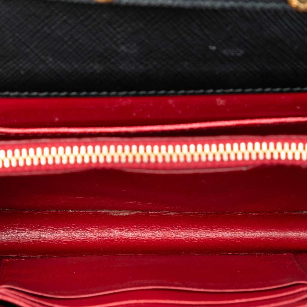 Prada Saffiano Wallet On Chain - 4