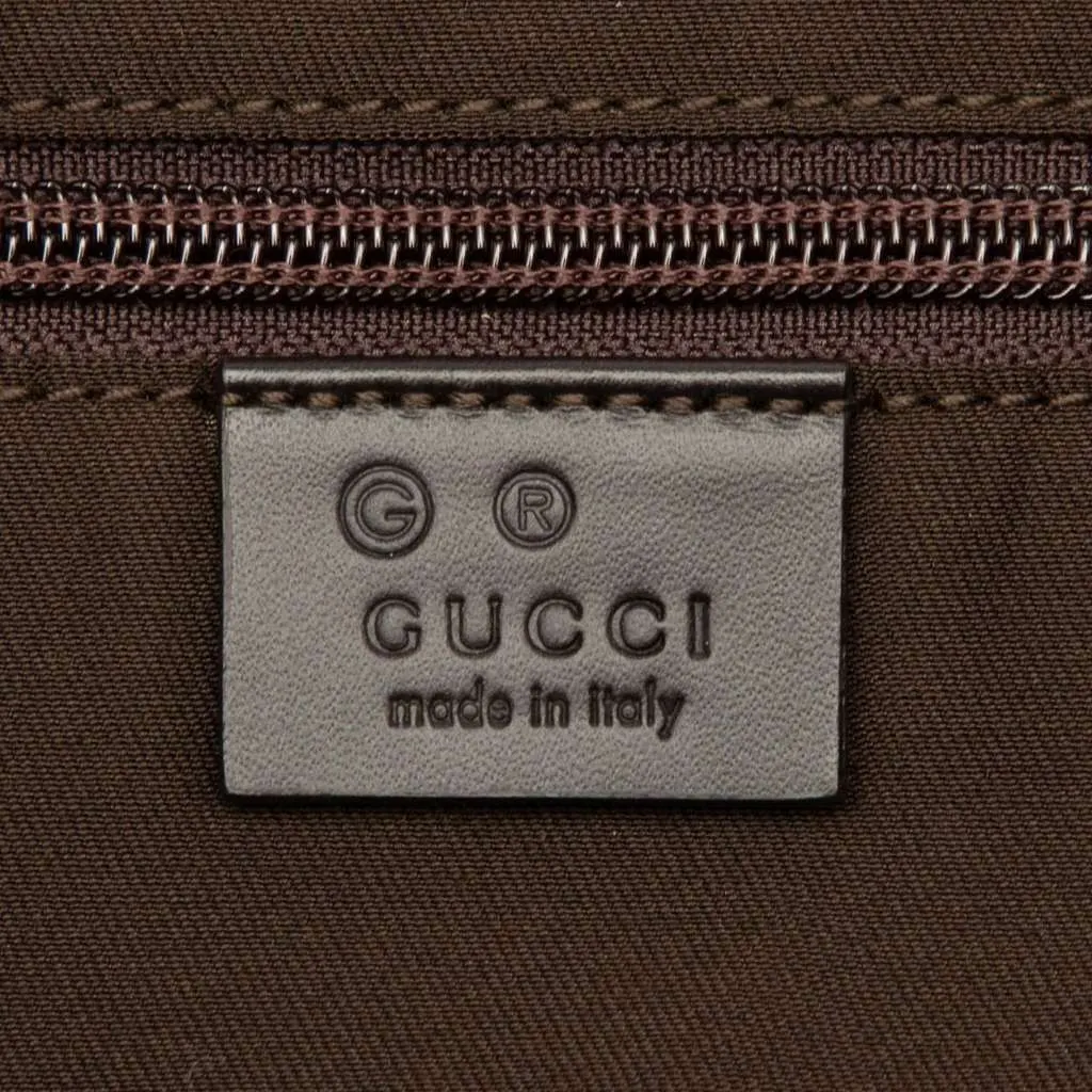 Gucci GG Nylon Crossbody Brown Very good - Box View