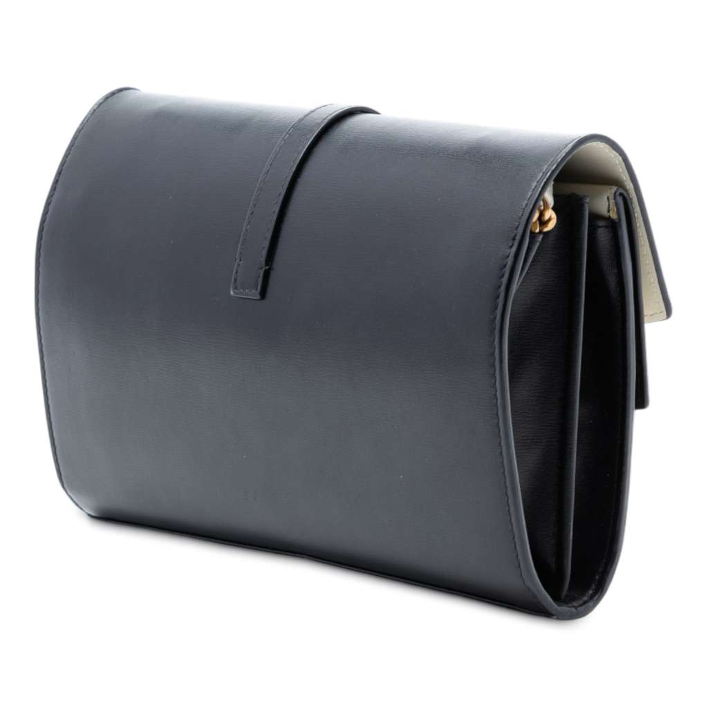 Saint Laurent Bicolor Leather Monogram Sulpice Wallet on Chain - 2