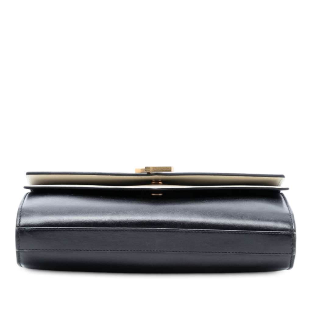 Saint Laurent Bicolor Leather Monogram Sulpice Wallet on Chain - 3