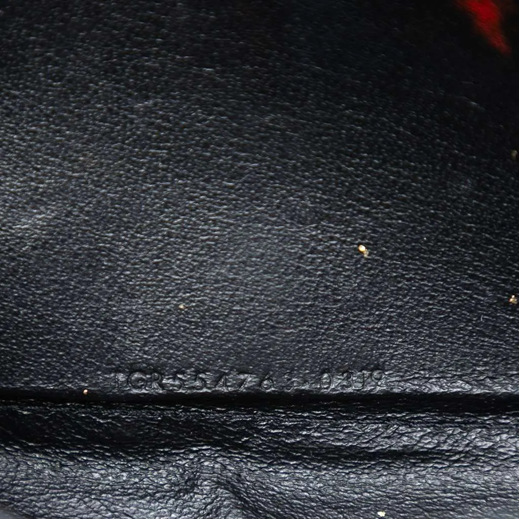 Saint Laurent Bicolor Leather Monogram Sulpice Wallet on Chain Black Leather Good - Box View