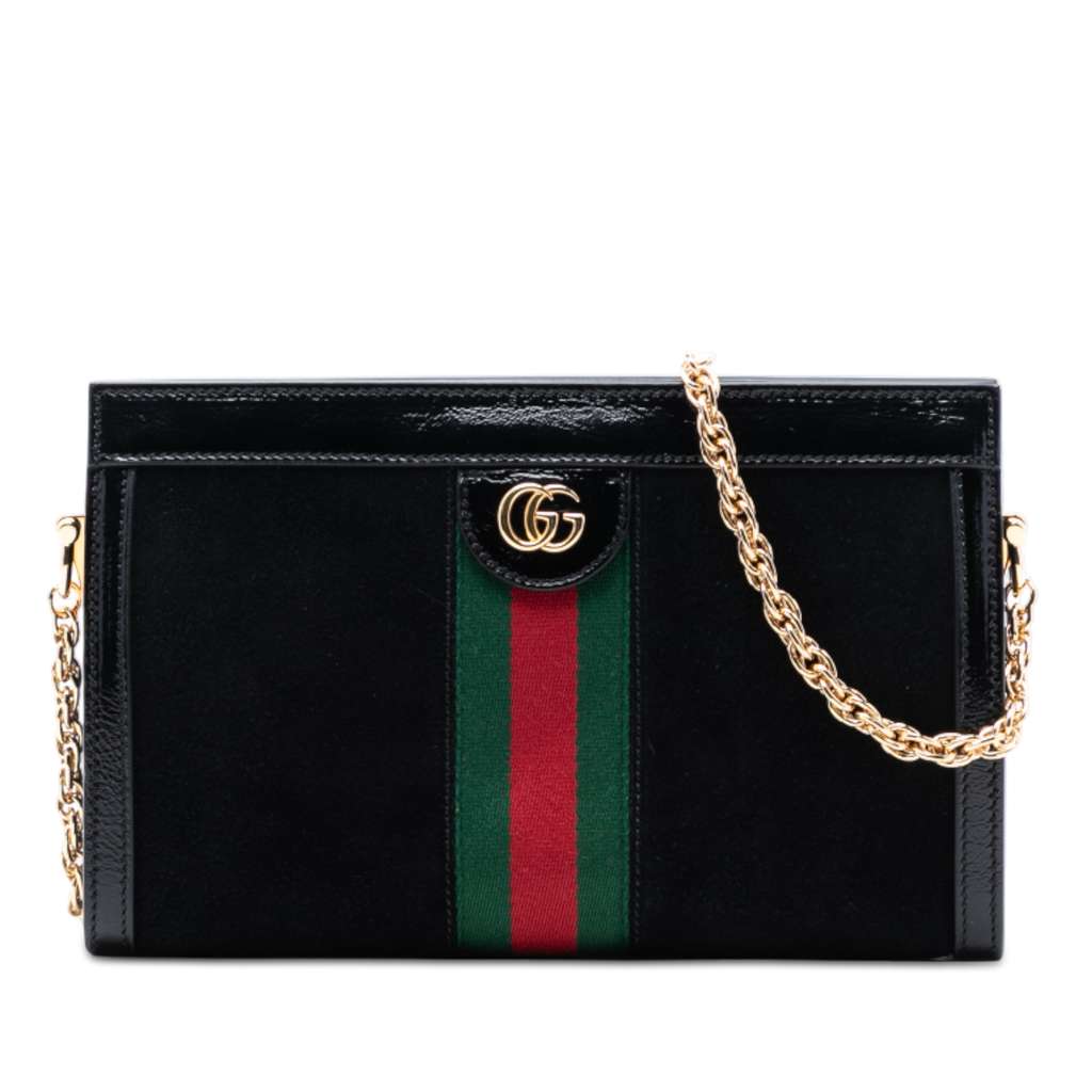 Gucci Small Suede Ophidia Chain Crossbody