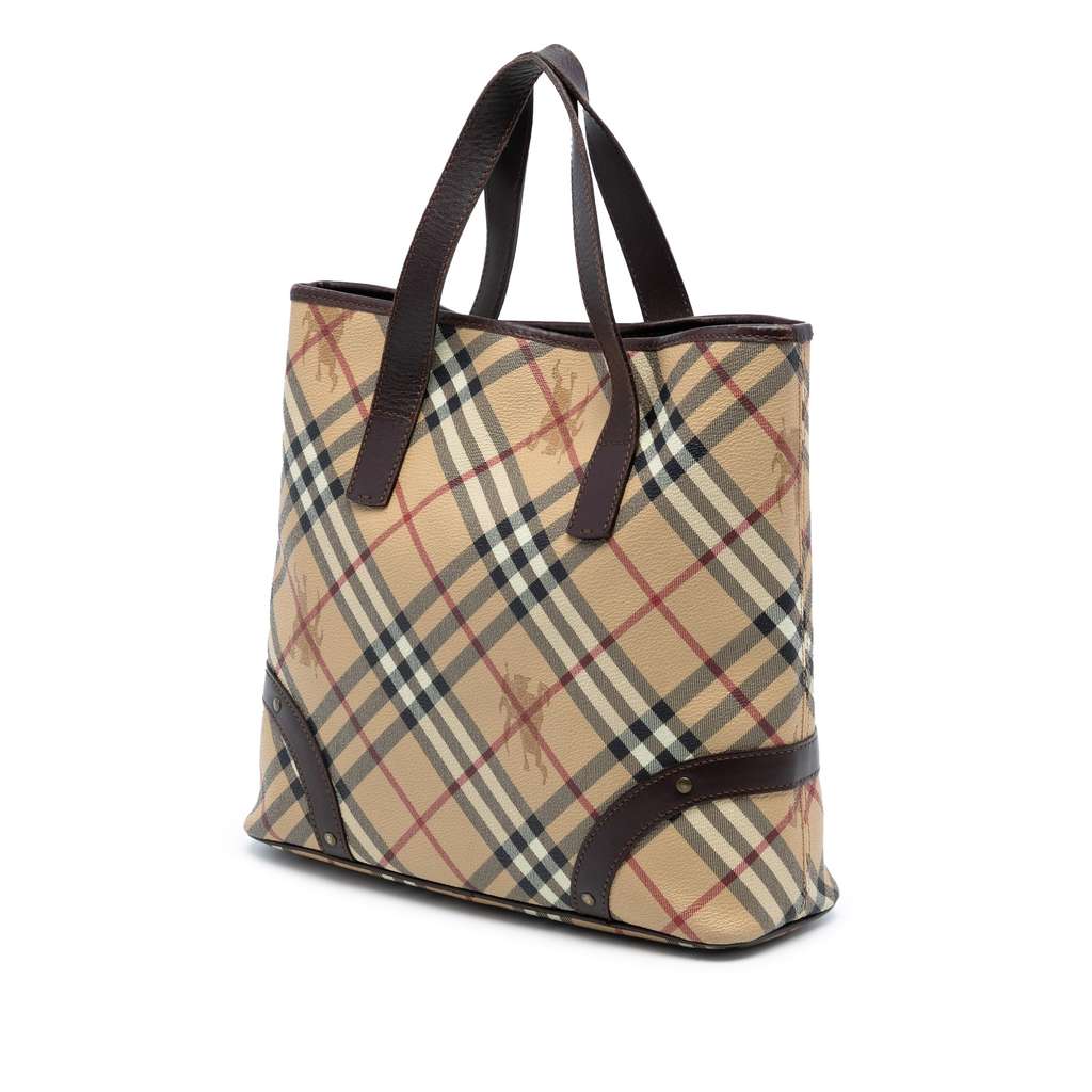 Burberry Haymarket Check Coated Canvas Tote - 2