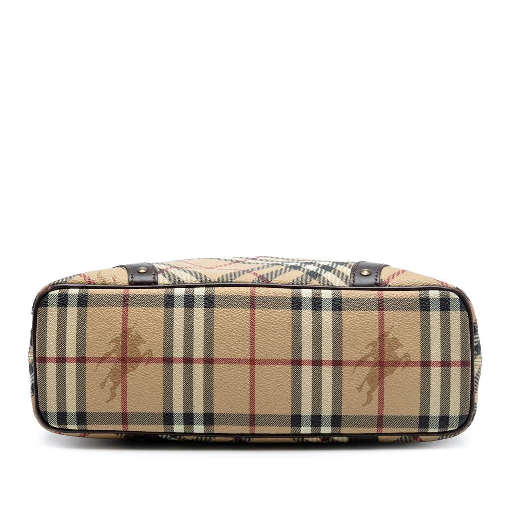 Burberry Haymarket Check Coated Canvas Tote - 3