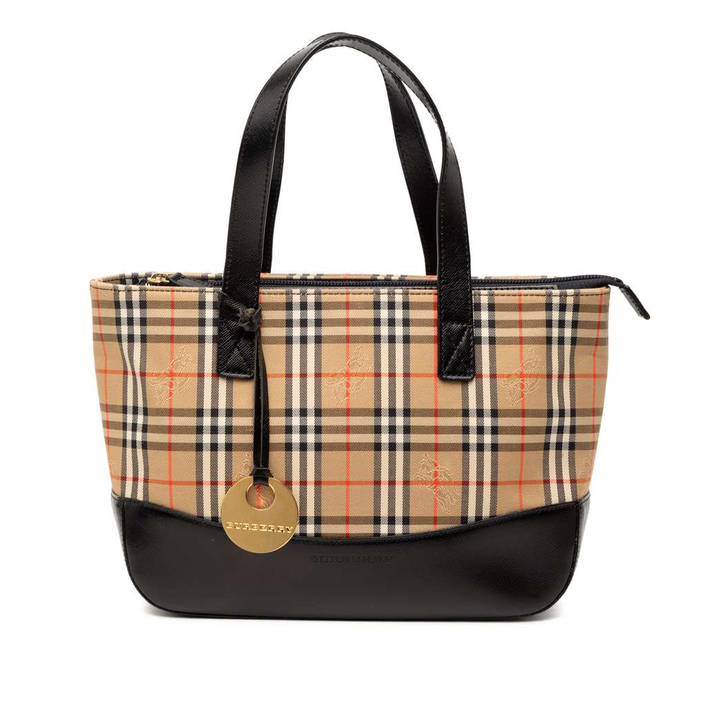 Burberry Haymarket Check Canvas Tote
