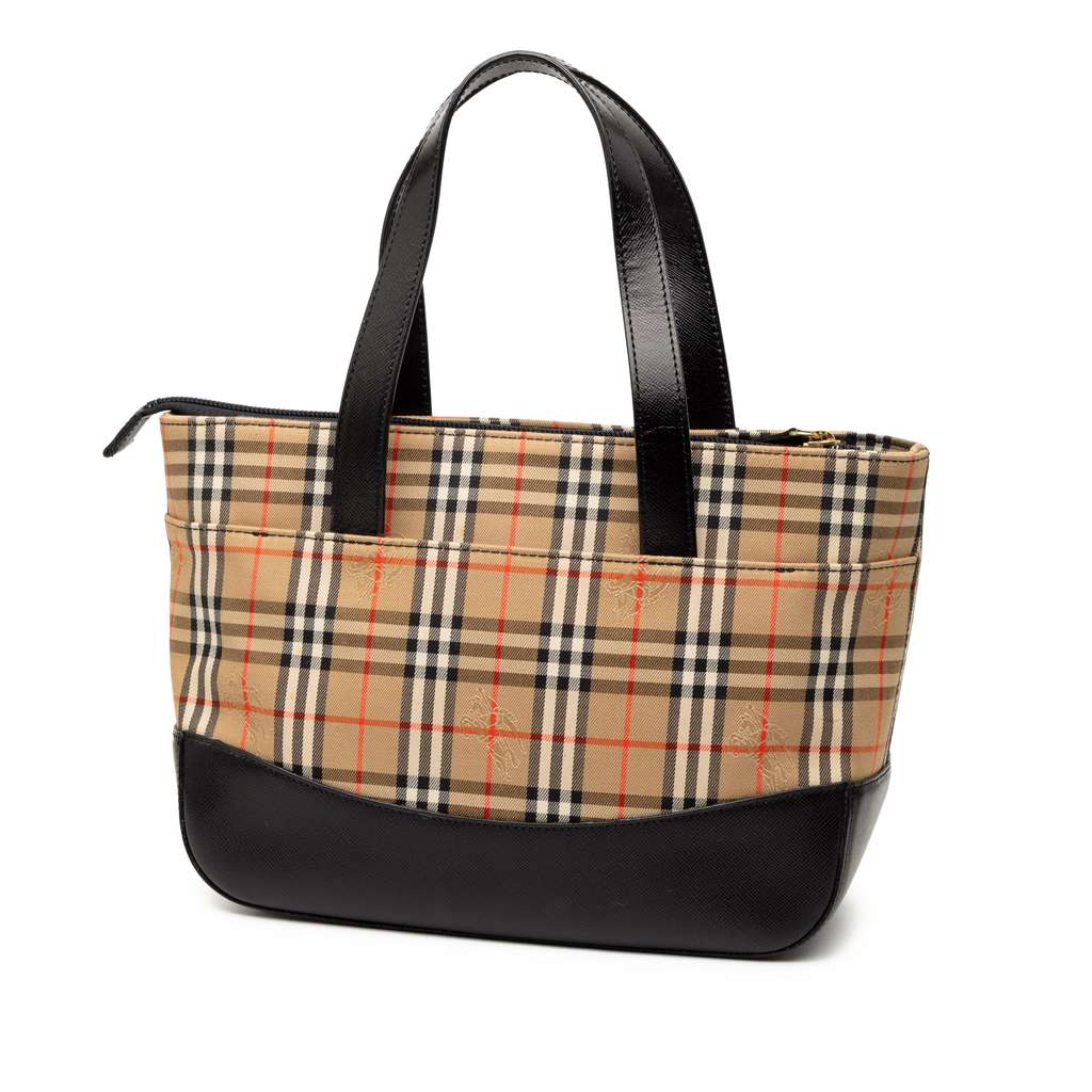 Burberry Haymarket Check Canvas Tote - 2