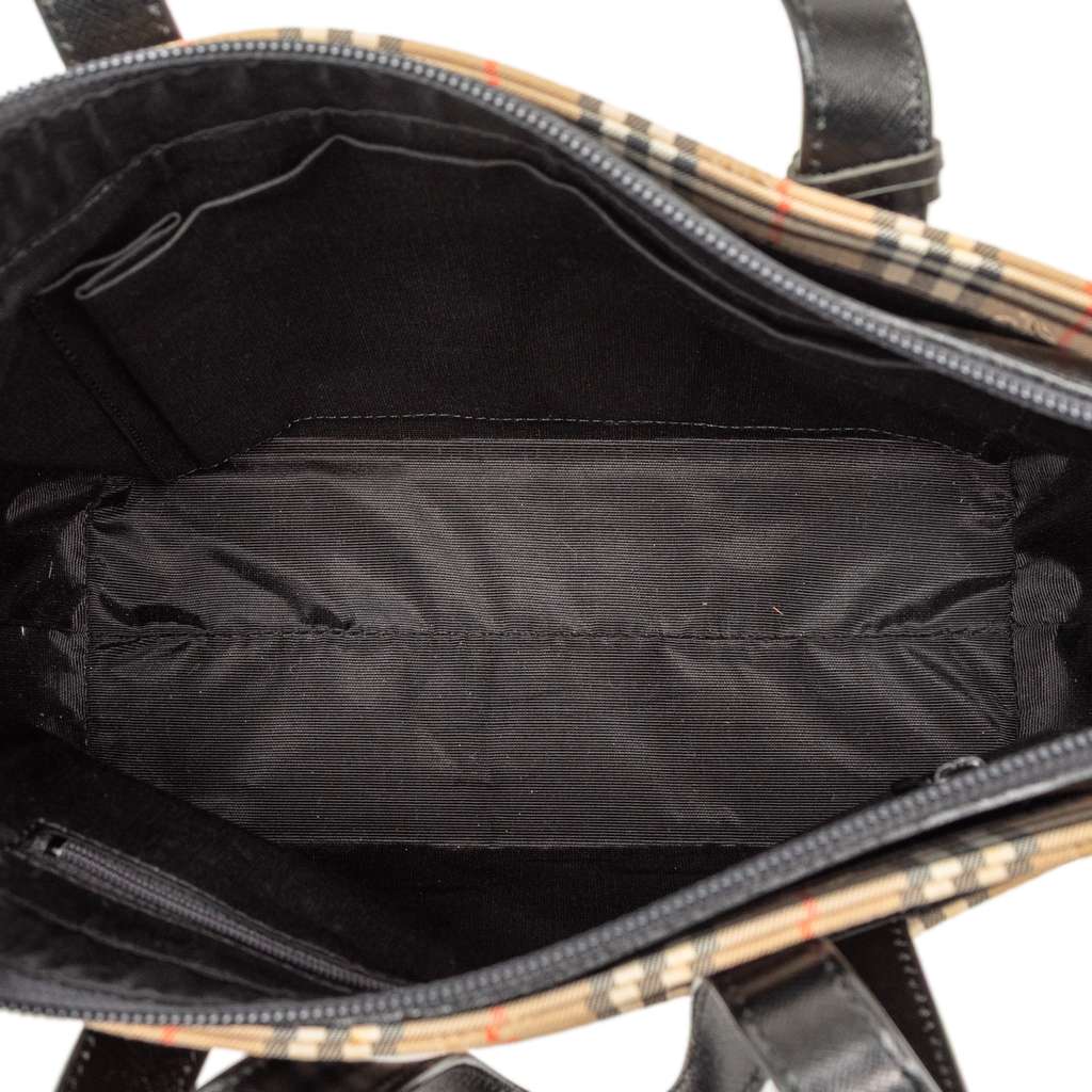 Burberry Haymarket Check Canvas Tote - 4