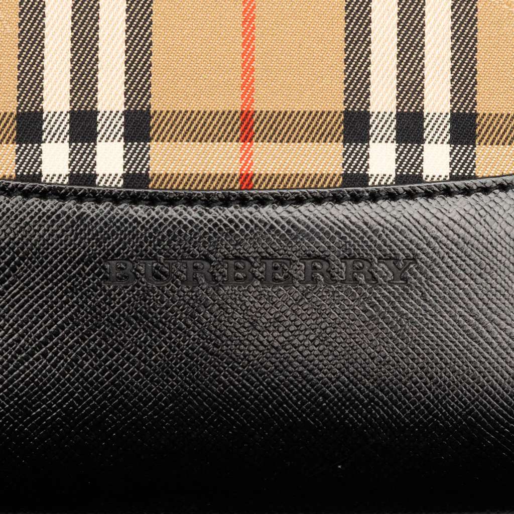 Burberry Haymarket Check Canvas Tote - 5