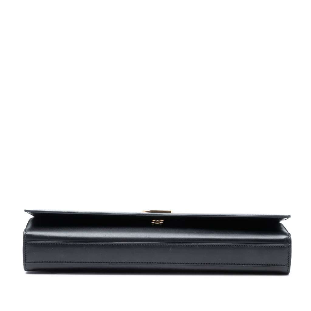 Saint Laurent Leather Monogram Cassandre Clutch - 3