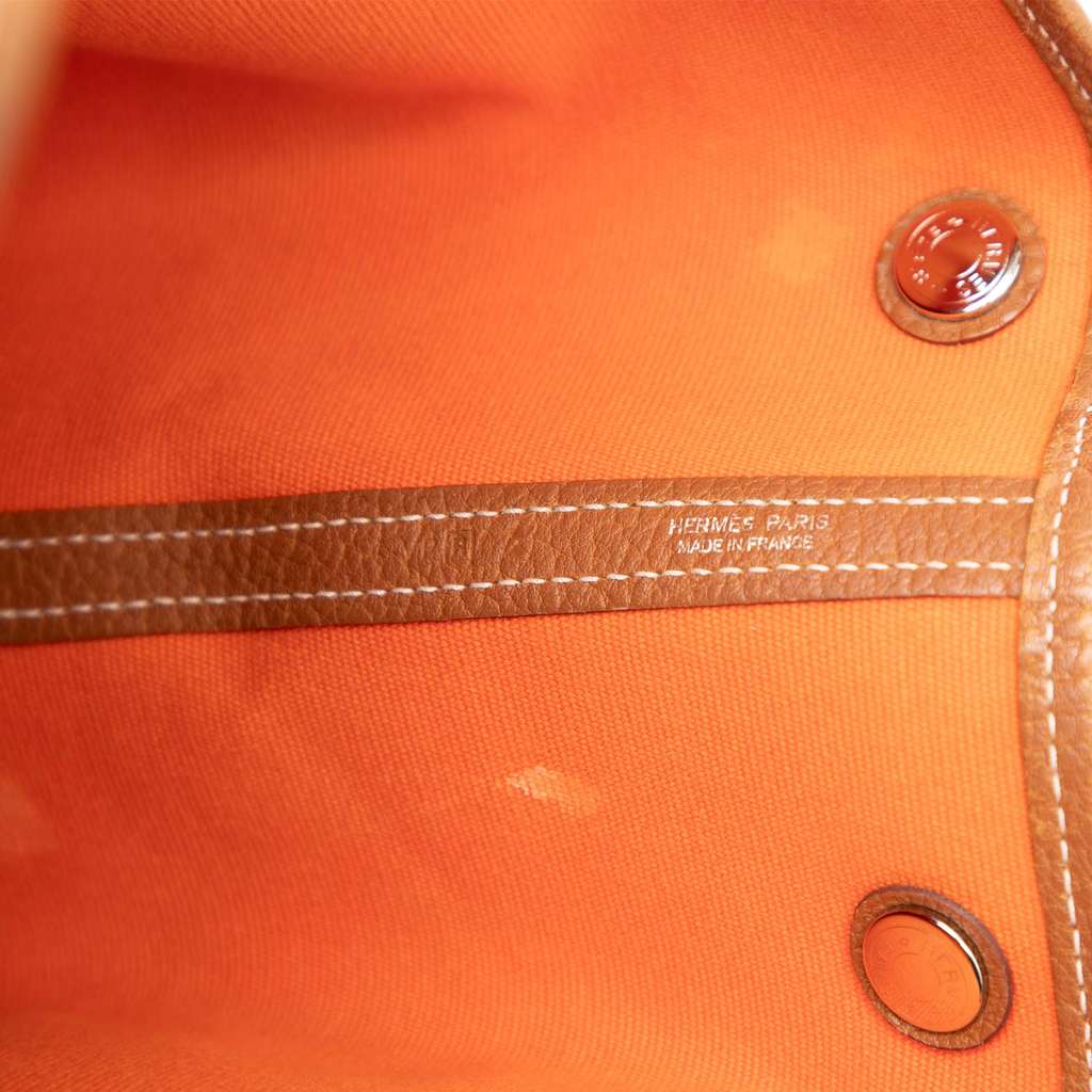 Hermès Toile and Negonda Striped Garden Party 36 - 5