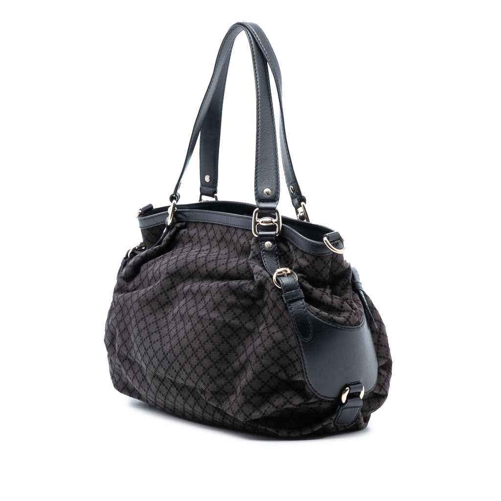 Gucci Diamante Canvas Bridle Satchel - 2