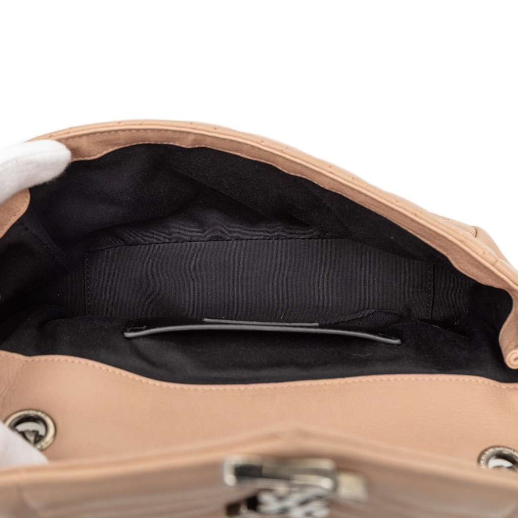 Saint Laurent Medium Sheepskin Triquilt Monogram College Bag - 4