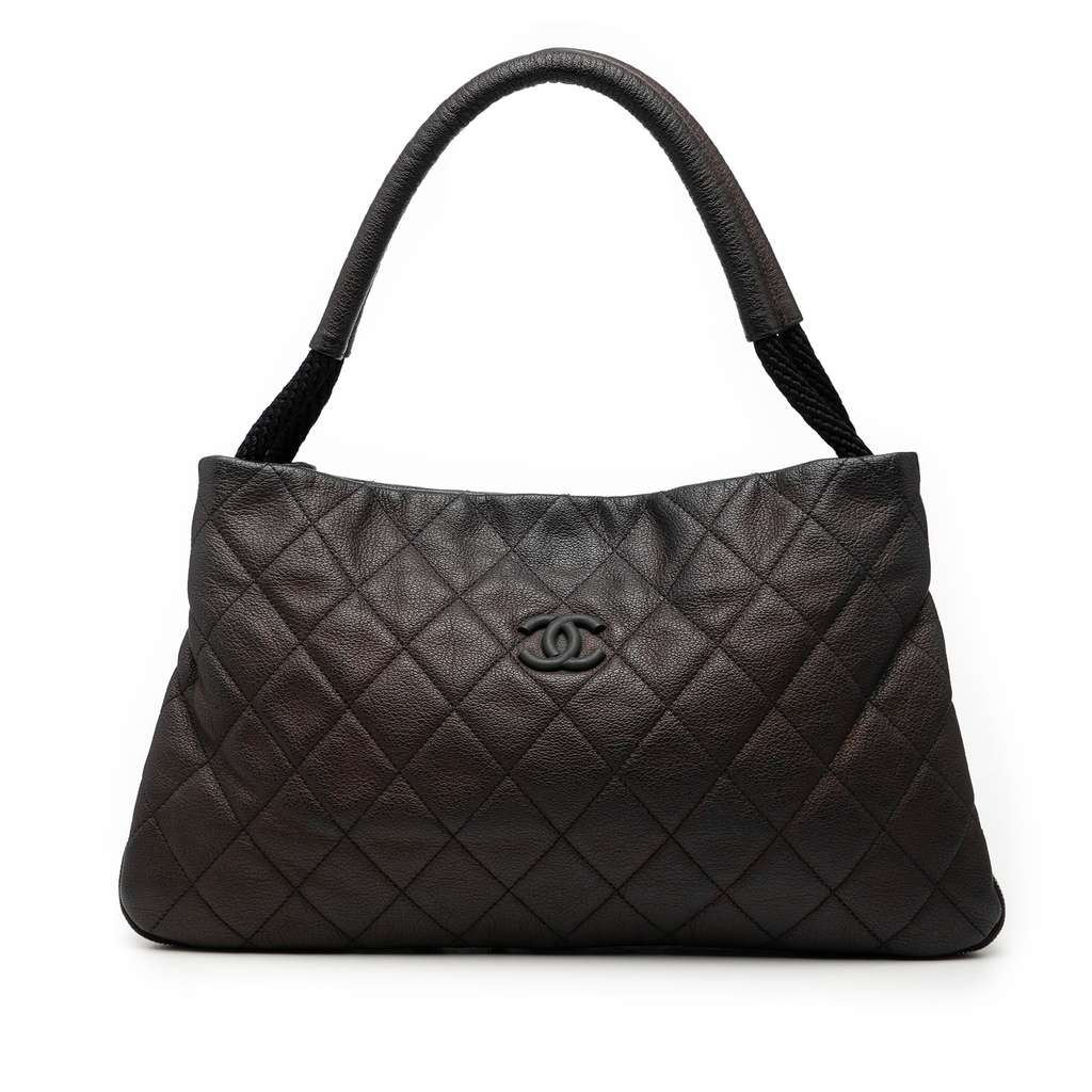 Chanel Medium Quilted Calfskin Yacht Expandable Zip Tote