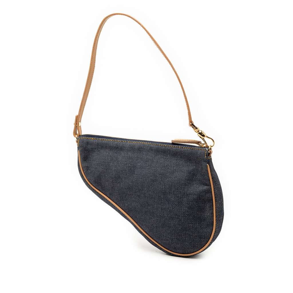 Dior Mini Denim Saddle Pochette - 2