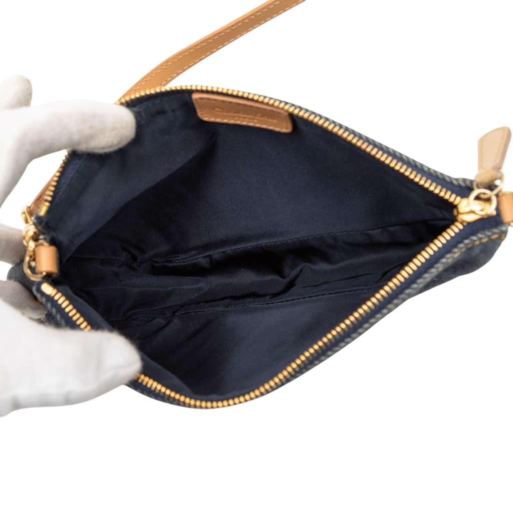 Dior Mini Denim Saddle Pochette - 4