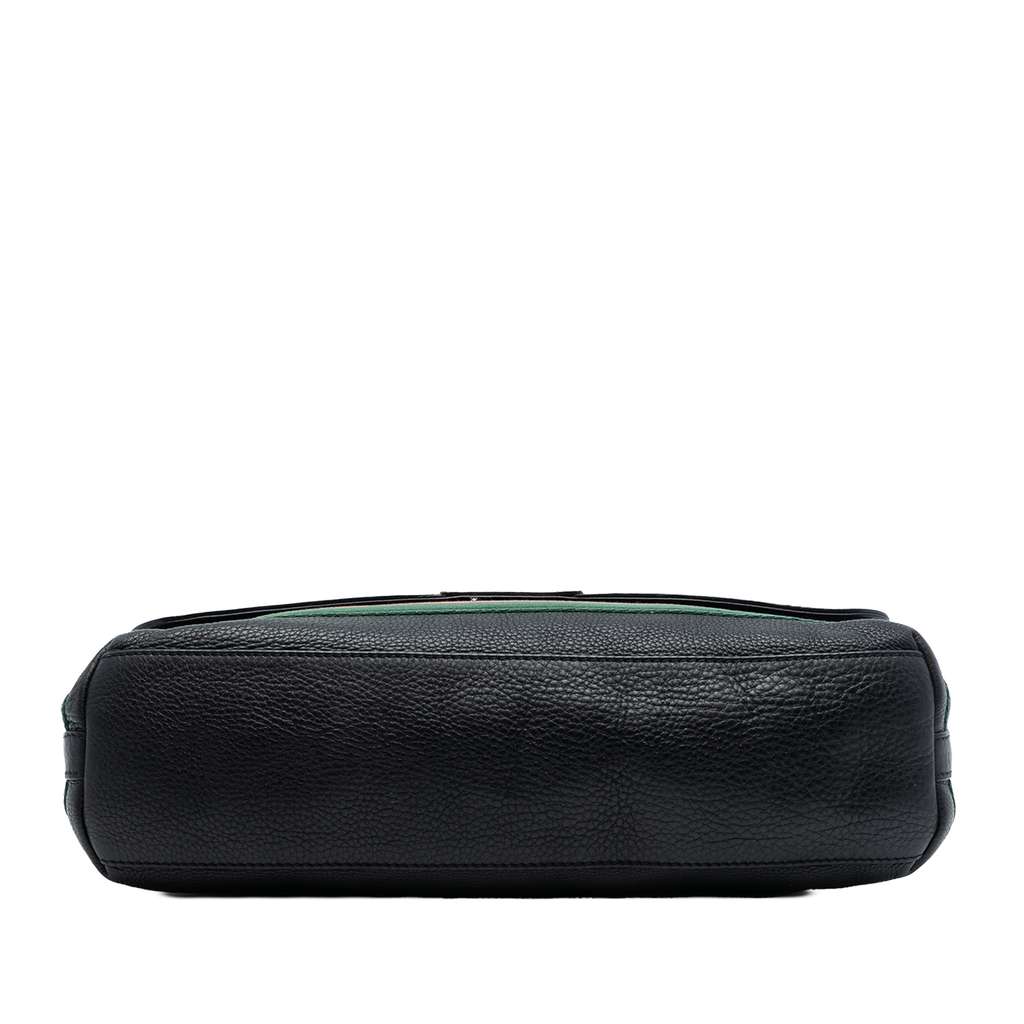 Gucci Leather Web Messenger Bag - 3