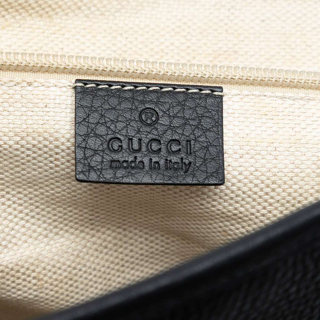 Gucci Leather Web Messenger Bag - 5