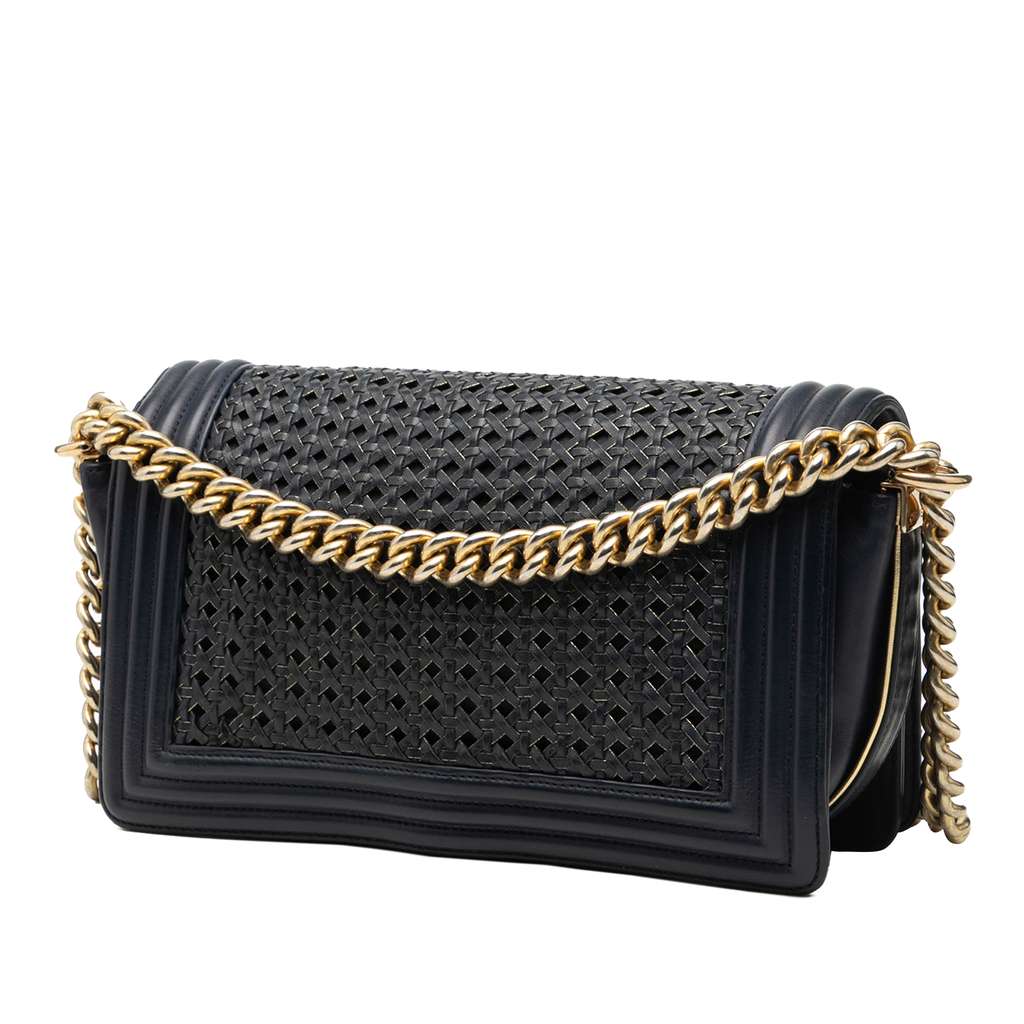 Chanel Old Medium Braided Sheepskin Boy Flap - 2