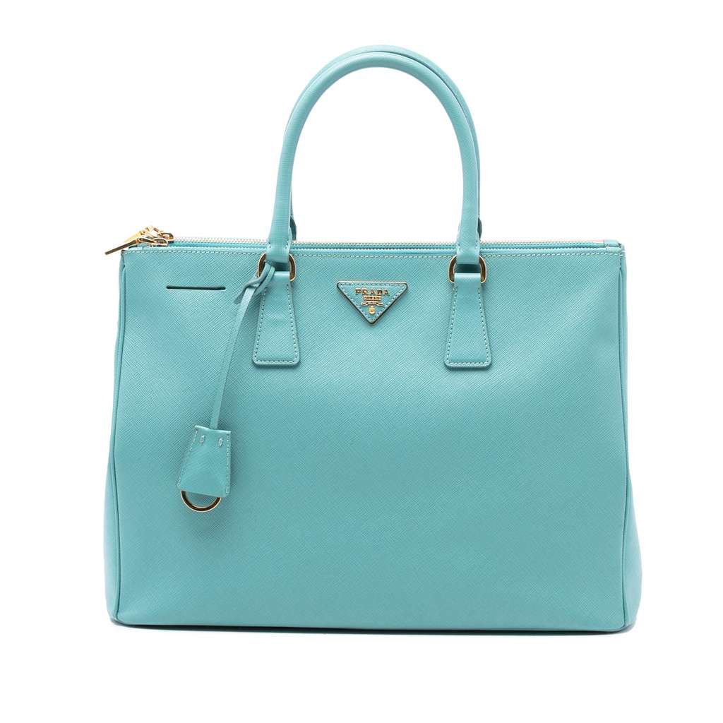 Prada Large Saffiano Lux Galleria Double Zip Satchel