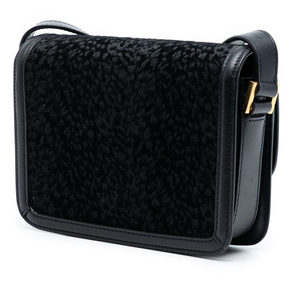 Saint Laurent Small Velvet Solferino Satchel In Box - 2