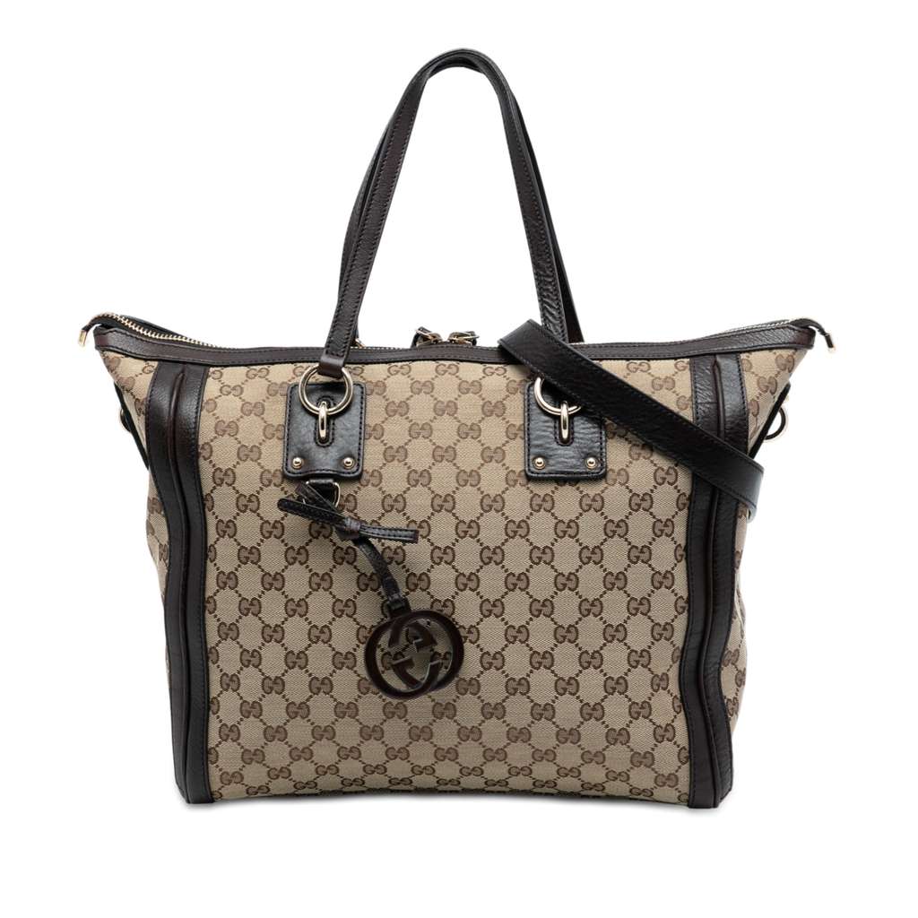 Gucci GG Canvas Charm Satchel