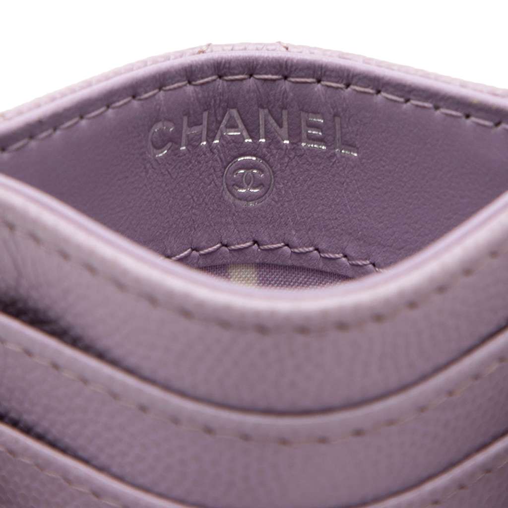 Chanel Quilted Caviar CC Logo Card Holder - 5
