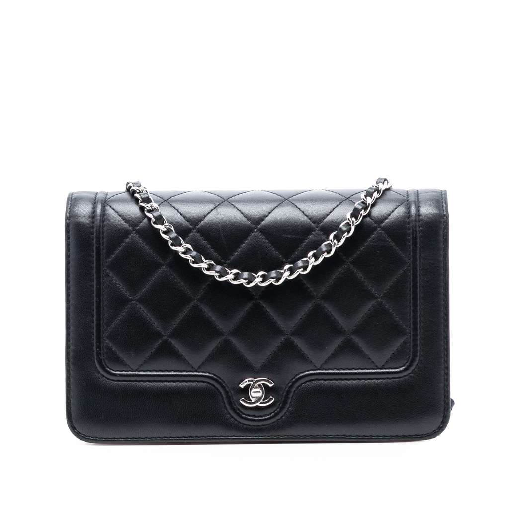 Chanel CC Quilted Lambskin Wallet On Chain
