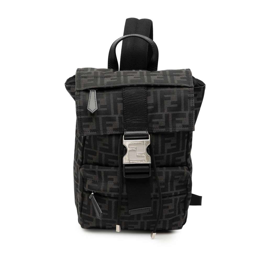 Fendi Small Zucca Canvas Fendiness Backpack