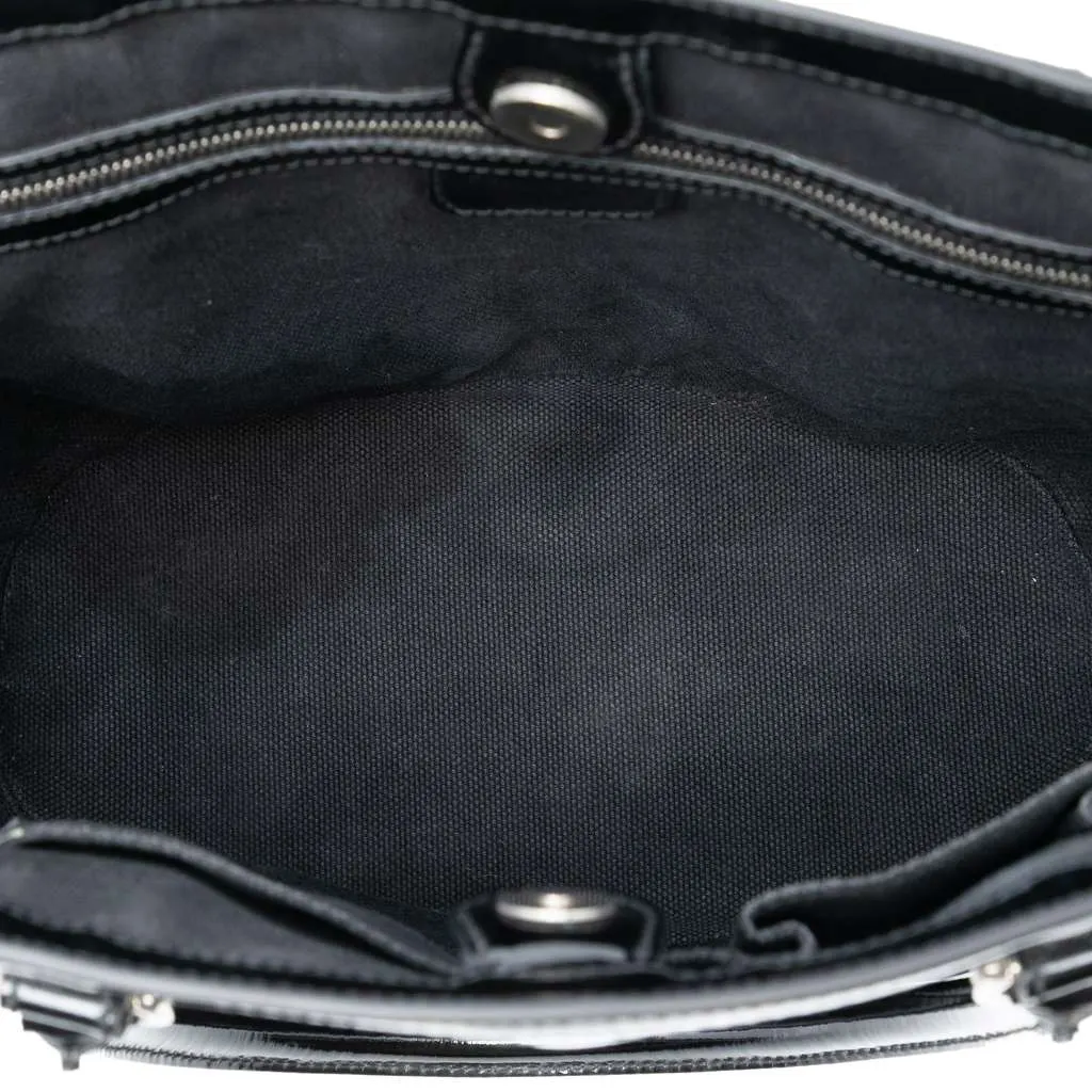 Dior Diorissimo Trotter Patent Tote Black Leather Very good - Model View