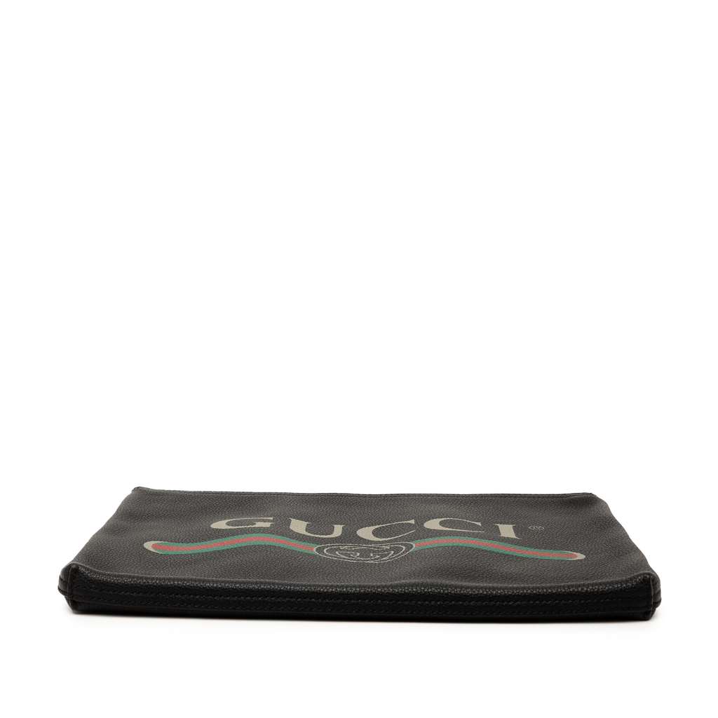 Gucci Medium Leather Logo Portfolio Clutch - 3