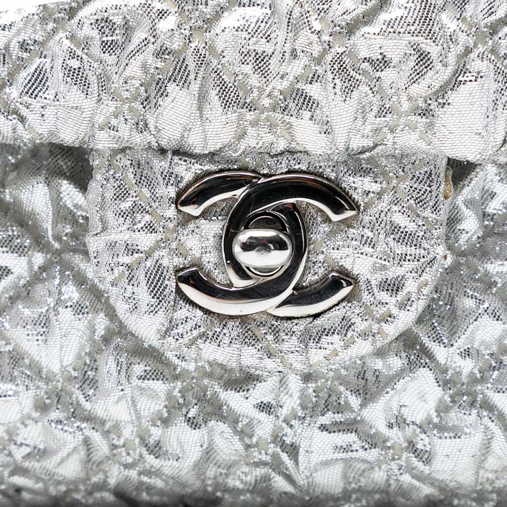 Chanel Small Classic Metallic Lame Bijoux Chain Double Flap - 5