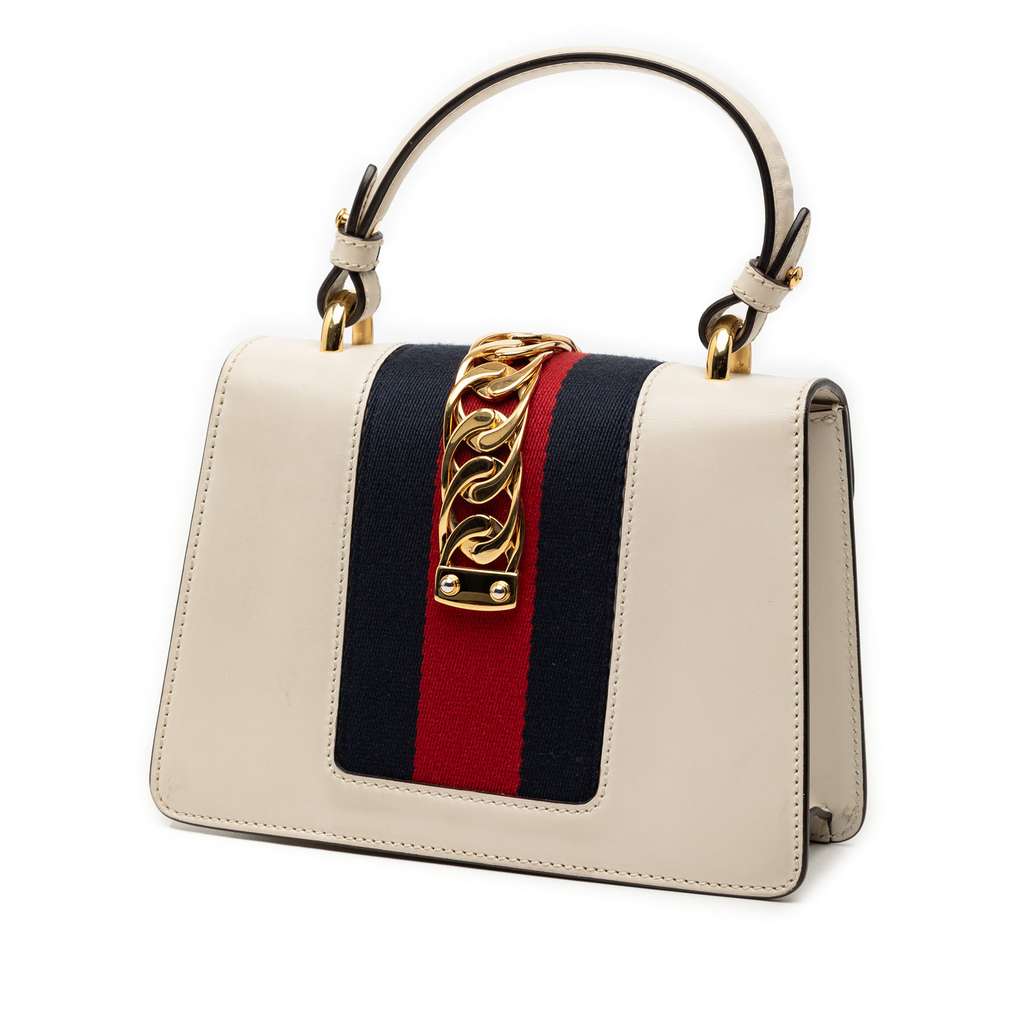 Gucci Mini Embroidered Leather Sylvie Satchel - 2