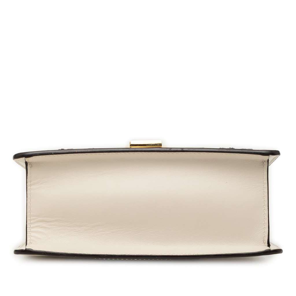 Gucci Mini Embroidered Leather Sylvie Satchel - 3