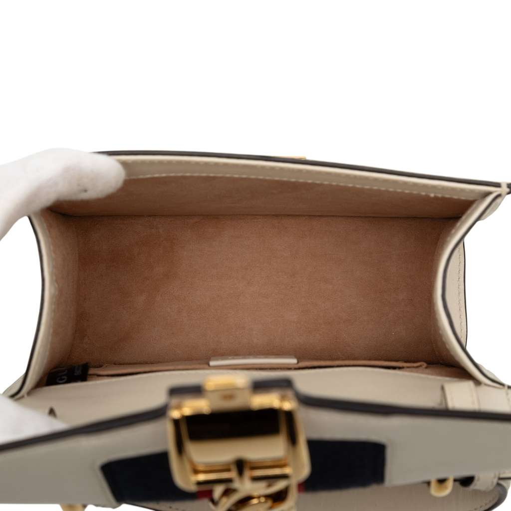 Gucci Mini Embroidered Leather Sylvie Satchel - 4