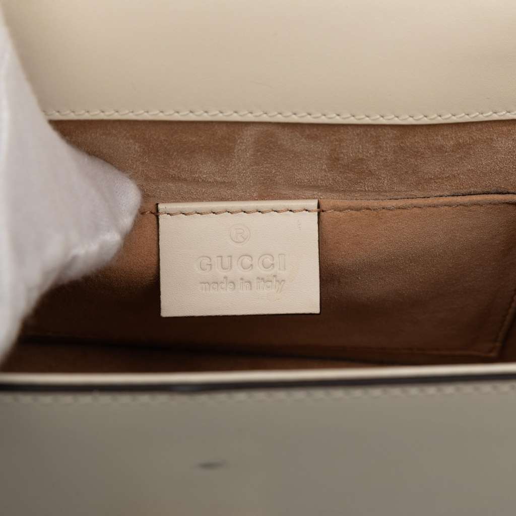 Gucci Mini Embroidered Leather Sylvie Satchel - 5