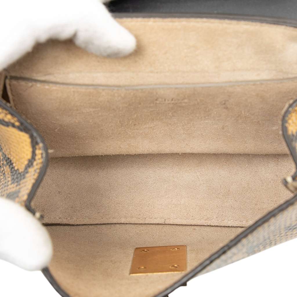 Chloé Small Python Embossed Leather Drew Crossbody - 4