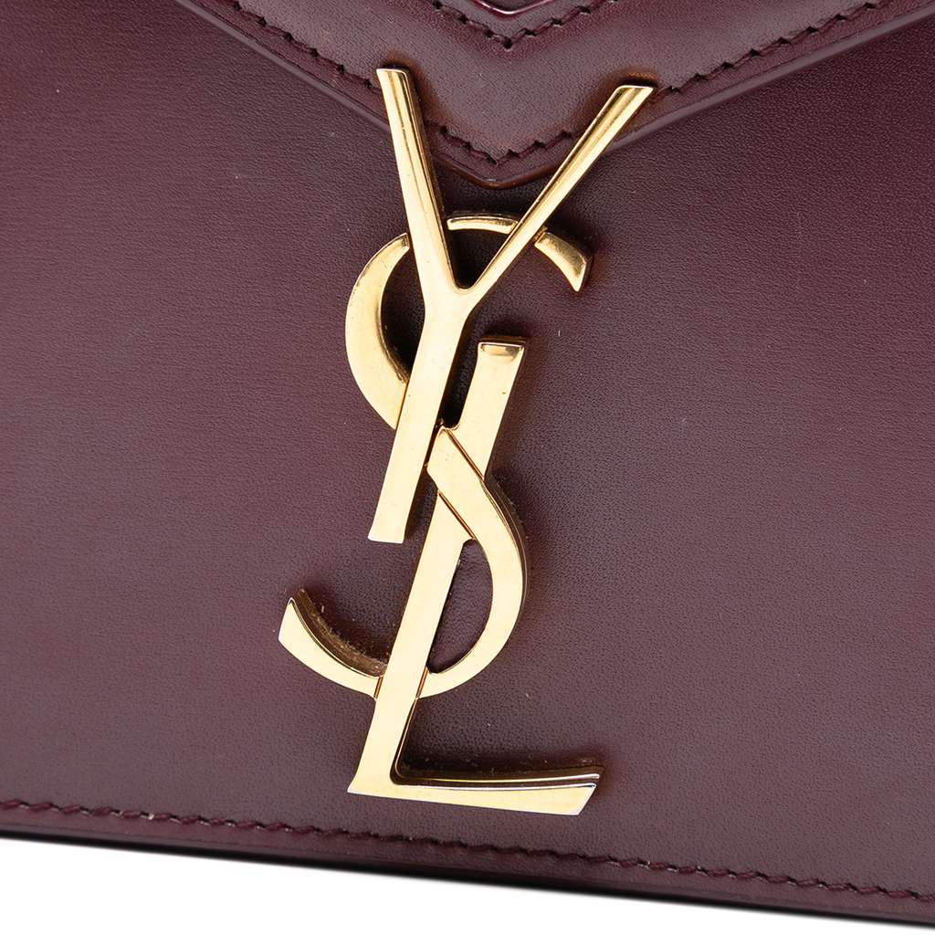 Saint Laurent Smooth Calfskin Monogram Cassandra Clasp Bag - 5