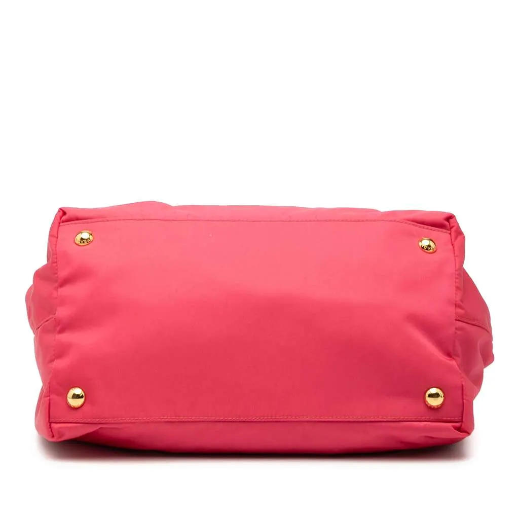 Prada Tessuto Fiocco Bow Tote Pink Good - Inside View