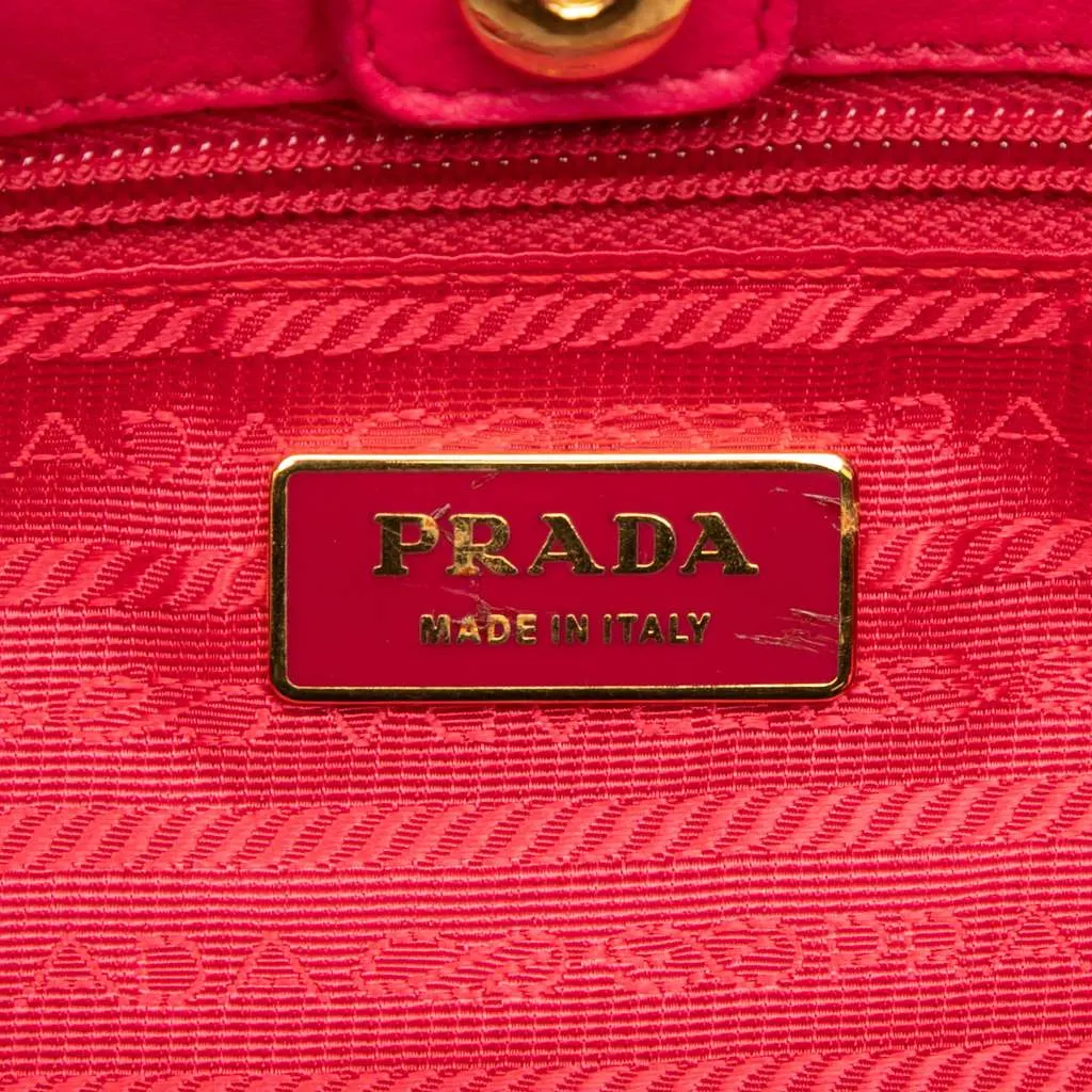 Prada Tessuto Fiocco Bow Tote Pink Good - Box View