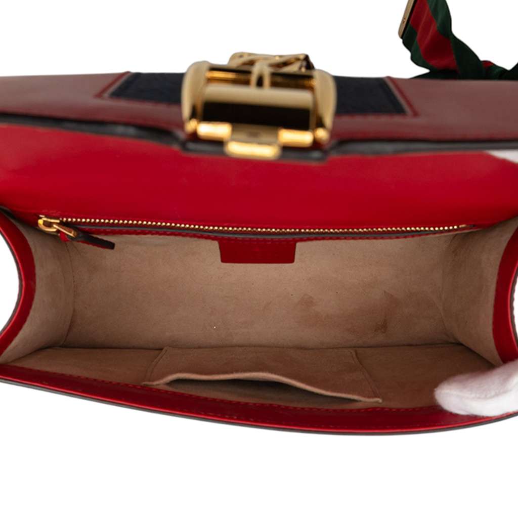 Gucci Small Leather Sylvie Web Satchel - 4