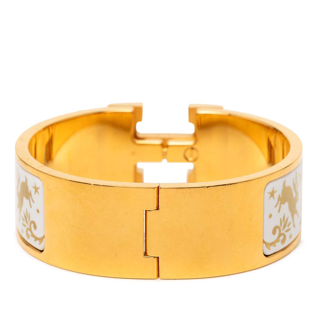 Hermès Wide Enamel Clic Clac H Sous le Charme d Orphee Bracelet GM - 3