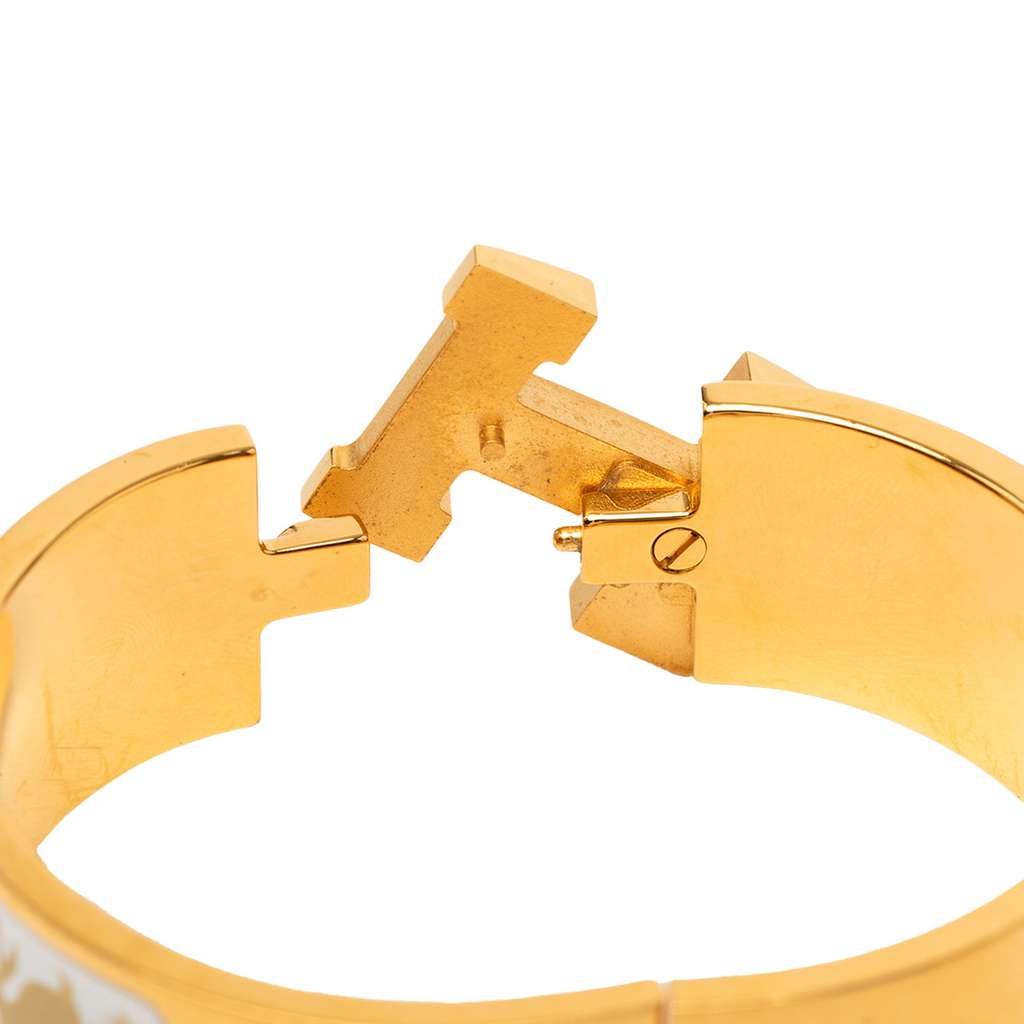 Hermès Wide Enamel Clic Clac H Sous le Charme d Orphee Bracelet GM - 5
