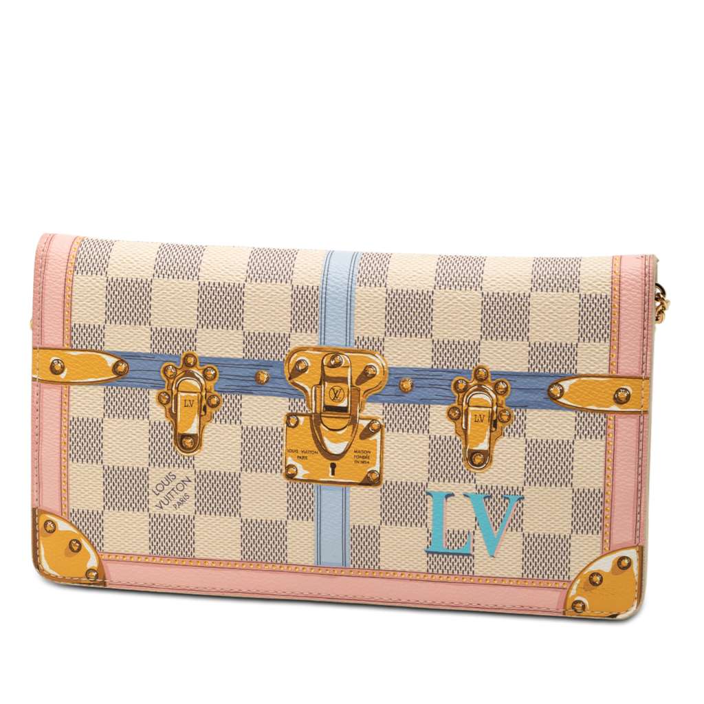 Louis Vuitton Damier Azur Summer Trunks Pochette Weekend - 2