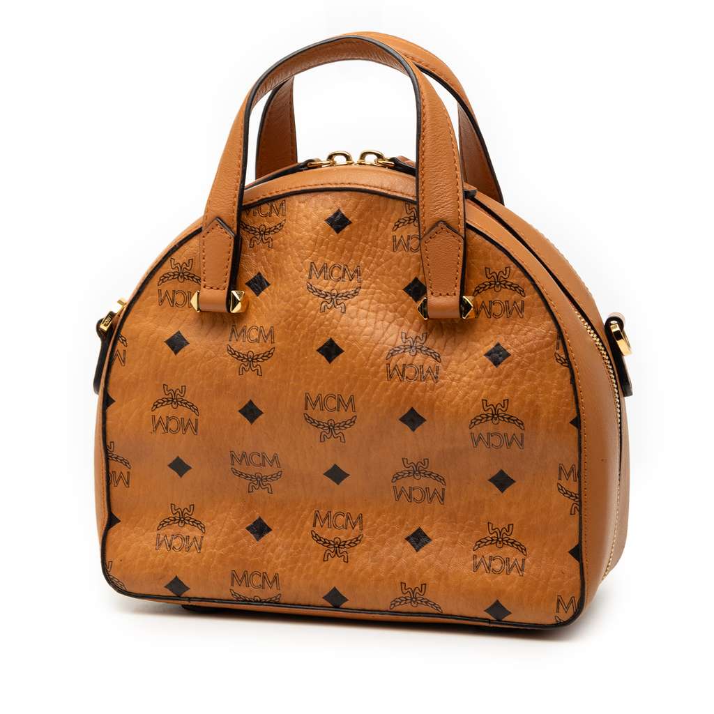 Mcm Visetos Coated Canvas Essential Disco Satchel - 2