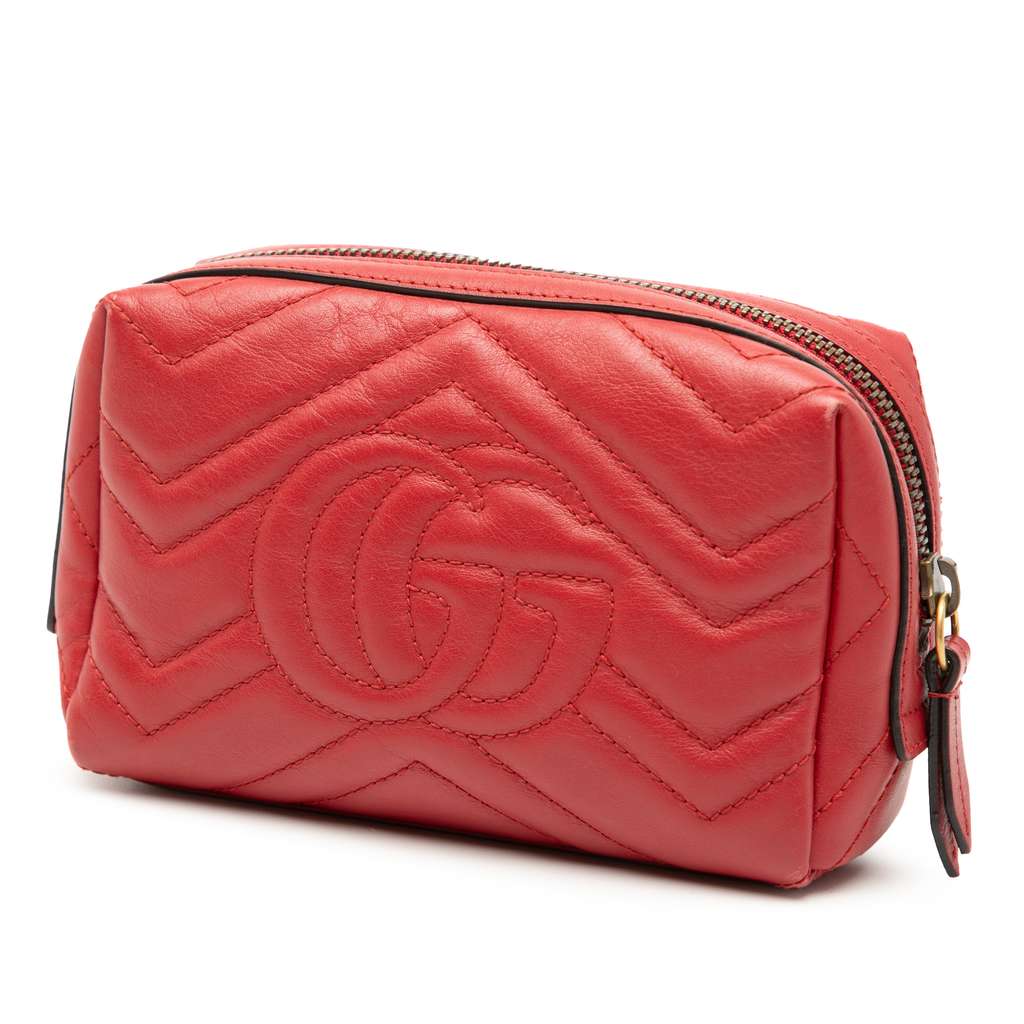 Gucci GG Marmont Matelasse Leather Heart Cosmetic Case - 2
