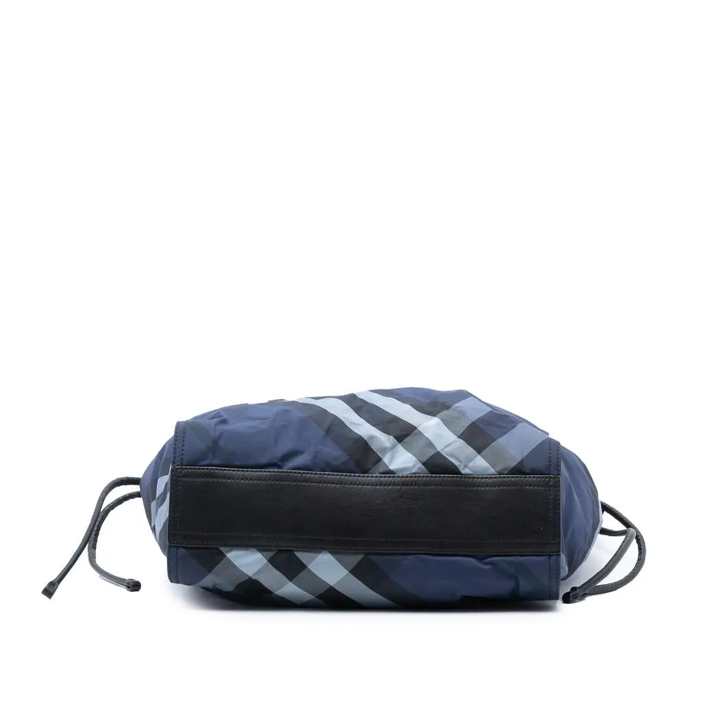Burberry Supernova Check Nylon Buckleigh Tote Blue Very good - Inside View