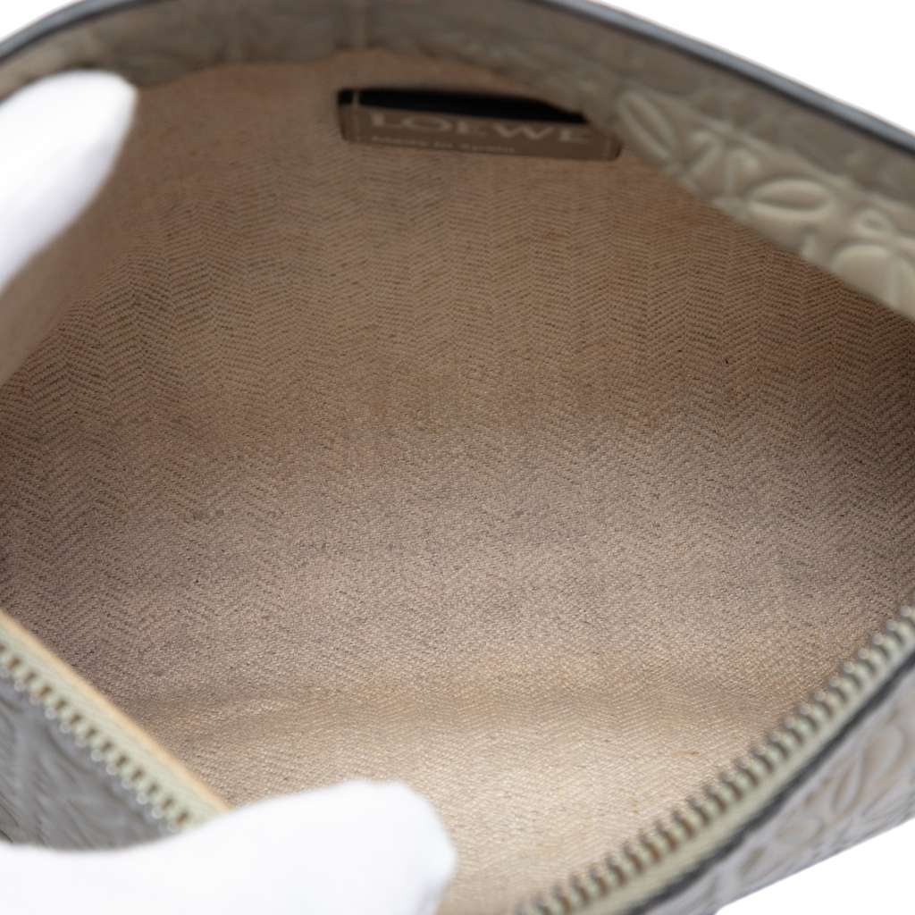 Loewe Embossed Calfskin Anagram Repeat T Clutch - 4